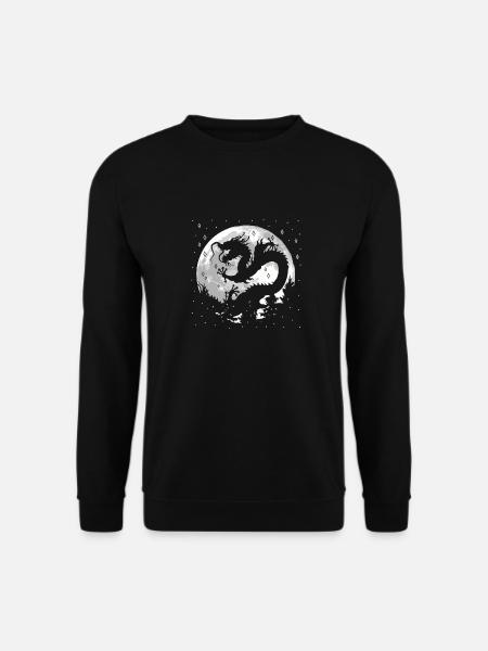 Jahr Des Drachen 2024 Mond - Unisex Pullover - Schwarz