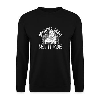 Year of the Dragon 2024 - Unisex Sweatshirt - black - Front - Alina (178cm) & Michal (187cm)