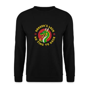 Année du Dragon 2024 - Sweat-shirt Unisexe - noir - Devant - Alina (178cm) & Michal (187cm)