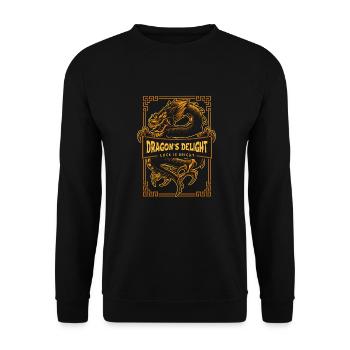 Jahr Des Drachen 2024 - Unisex Pullover - Schwarz - Vorne - Alina (178cm) & Michal (187cm)