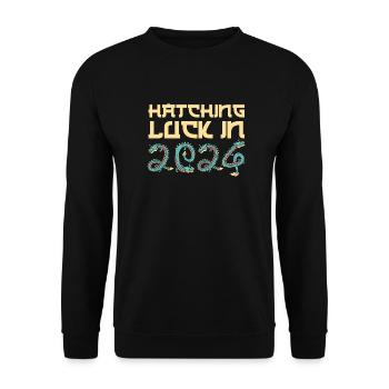 Jahr Des Drachen 2024 - Unisex Pullover - Schwarz - Vorne - Alina (178cm) & Michal (187cm)