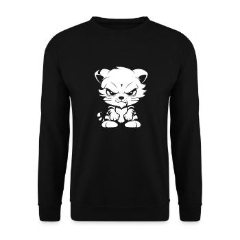Tigre - Sweat-shirt Unisexe - noir - Devant - Alina (178cm) & Michal (187cm)