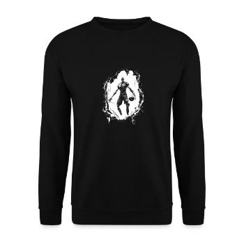 Joueur de basket-ball - Sweat-shirt Unisexe - noir - Devant - Alina (178cm) & Michal (187cm)