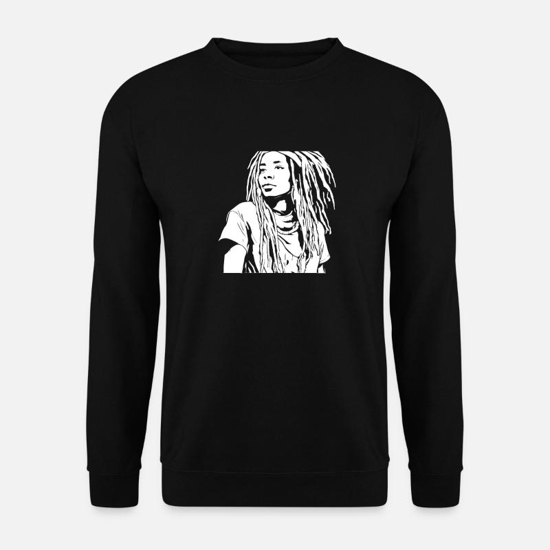 Rasta Haare Dreadlocks Dreads - Unisex Pullover - Schwarz