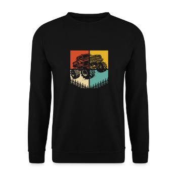 Monster Truck - Sweat-shirt Unisexe - noir - Devant - Alina (178cm) & Michal (187cm)