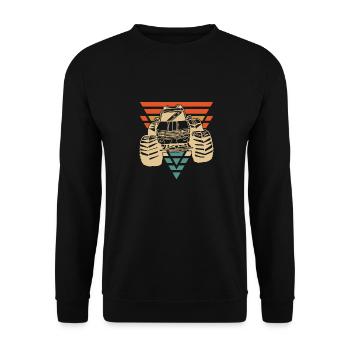 Monster Truck - Unisex Sweatshirt - black - Front - Alina (178cm) & Michal (187cm)