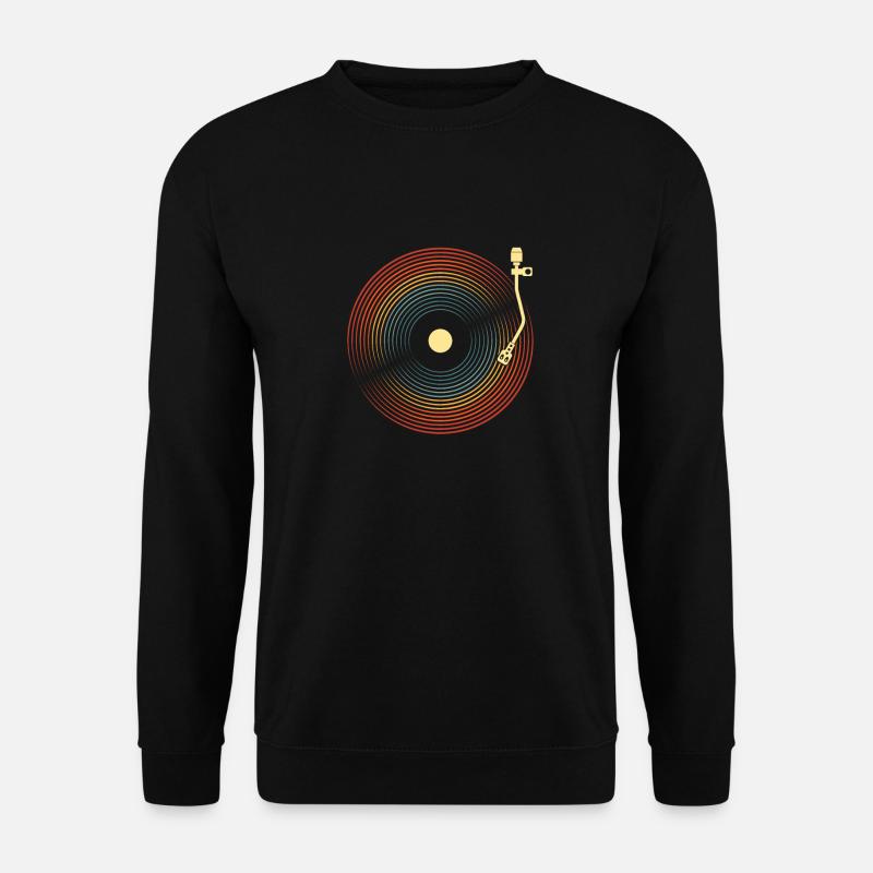 Schallplatte Vinyl Plattensammler - Unisex Pullover - Schwarz
