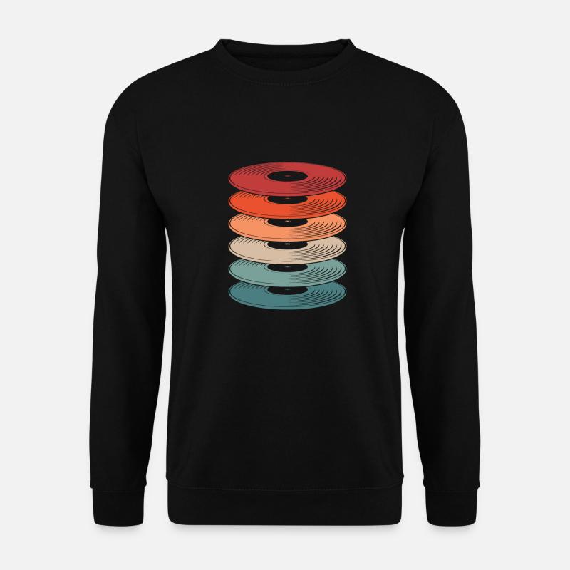 Schallplatte Vinyl Plattensammler - Unisex Pullover - Schwarz