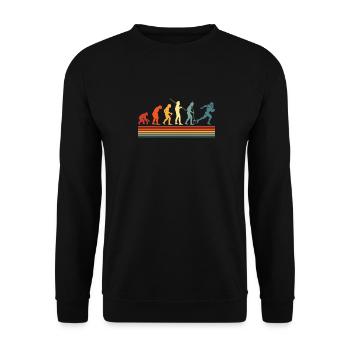 American football - Unisex Sweatshirt - black - Front - Alina (178cm) & Michal (187cm)