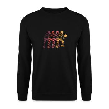 Volley-ball Volley-ball - Sweat-shirt Unisexe - noir - Devant - Alina (178cm) & Michal (187cm)