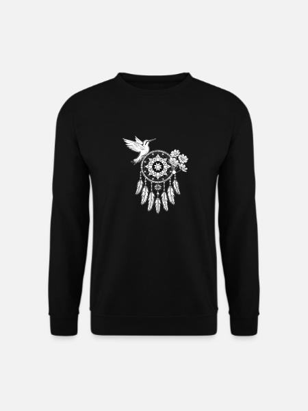 Hummingbird Dream Catcher - Unisex Sweatshirt - black