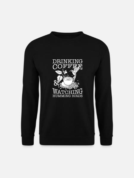 Hummingbird Coffee Bird - Unisex Sweatshirt - black