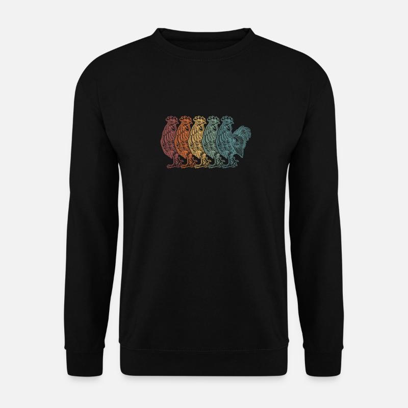Huhn Henne - Unisex Pullover - Schwarz