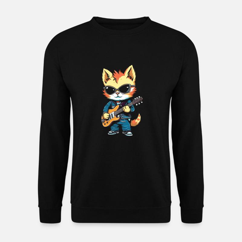 E Gitarre Elektrogitarre - Unisex Pullover - Schwarz