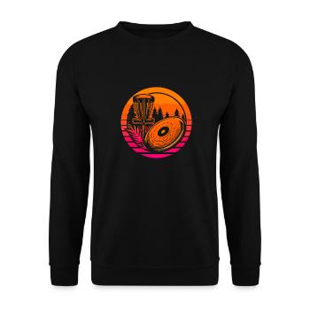 Frisbee Golf Disc Golf - Unisex Pullover - Schwarz - Vorne - Alina (178cm) & Michal (187cm)