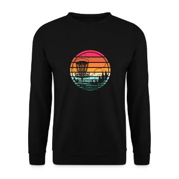 Frisbee Golf Disc Golf - Unisex Pullover - Schwarz - Vorne - Alina (178cm) & Michal (187cm)