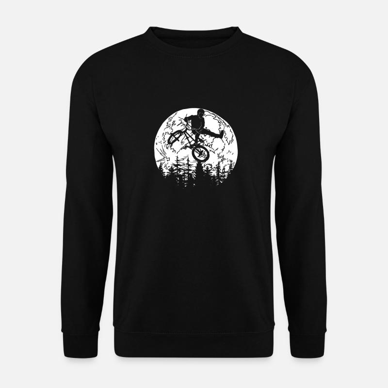 Bmx Bmx Biker Lune - Sweat-shirt Unisexe - noir