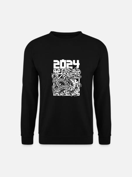 Année du Dragon 2024 - Sweat-shirt Unisexe - noir