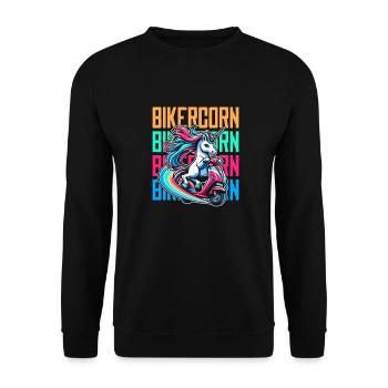 Scooter Licorne Scootercorn - Sweat-shirt Unisexe - noir - Devant - Alina (178cm) & Michal (187cm)