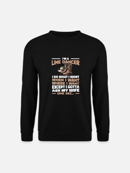 Line Dancing - Unisex Sweatshirt - black