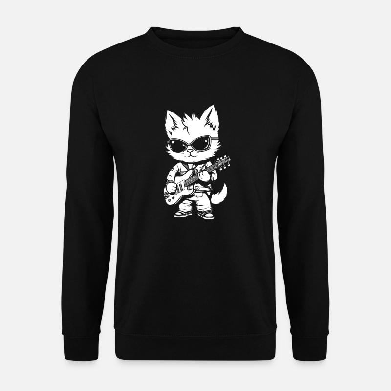 E Gitarre Elektrogitarre - Unisex Pullover - Schwarz
