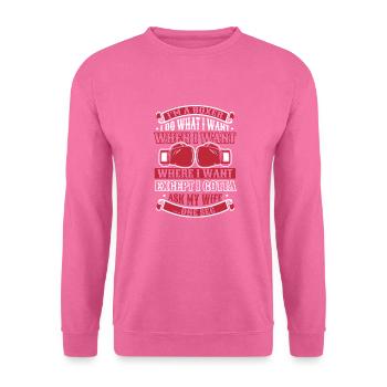 Boxeurs de boxe - Sweat-shirt Unisexe - rose - Devant