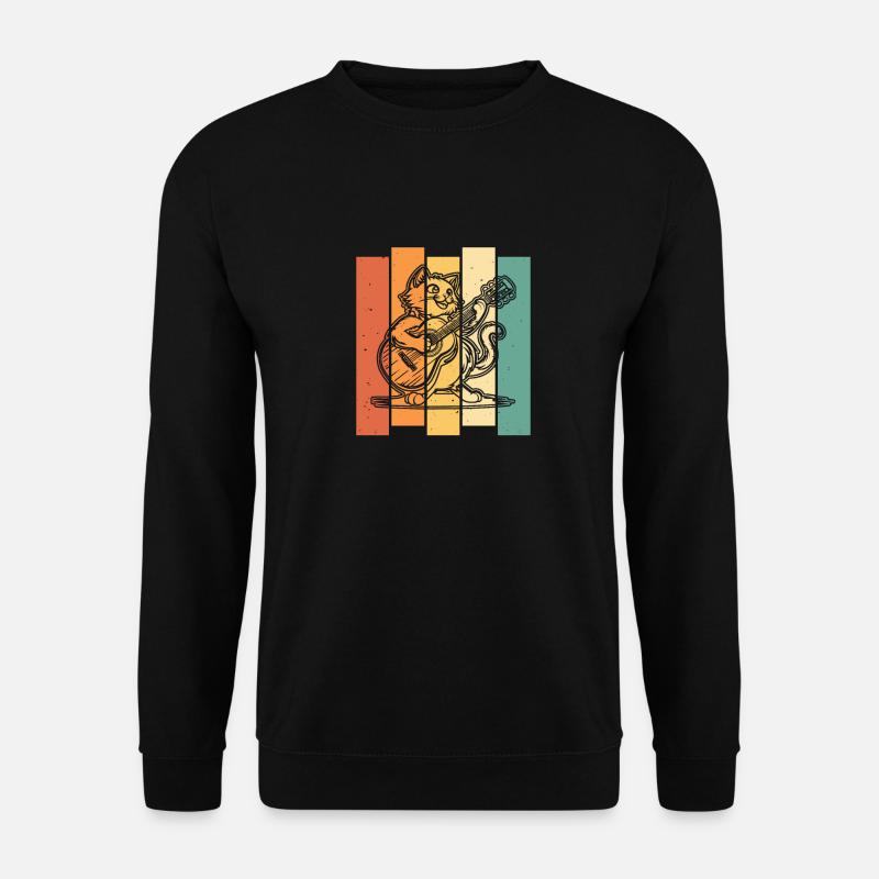 Akustikgitarre - Unisex Pullover - Schwarz