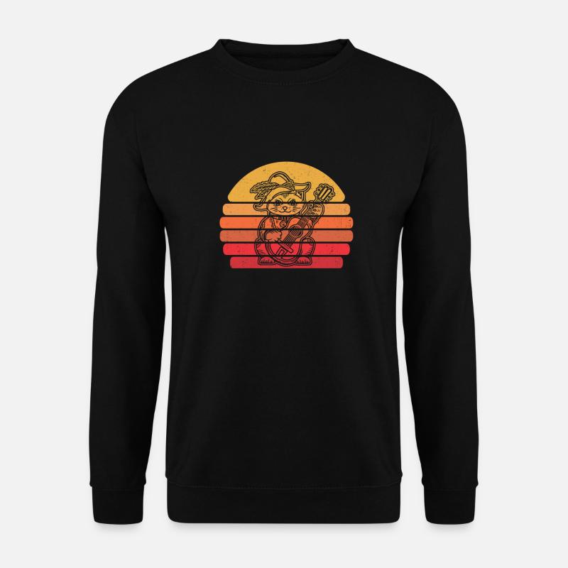 Akustikgitarre - Unisex Pullover - Schwarz