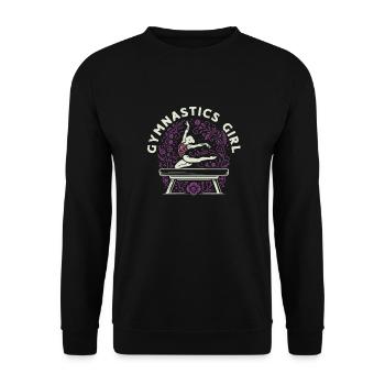 Rsg Turnen Sportgymnastik Gymnastics Girl - Unisex Pullover - Schwarz - Vorne - Alina (178cm) & Michal (187cm)