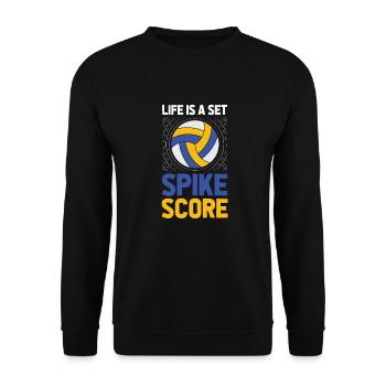 Volleyball Volleyballer - Unisex Sweatshirt - black - Front - Alina (178cm) & Michal (187cm)