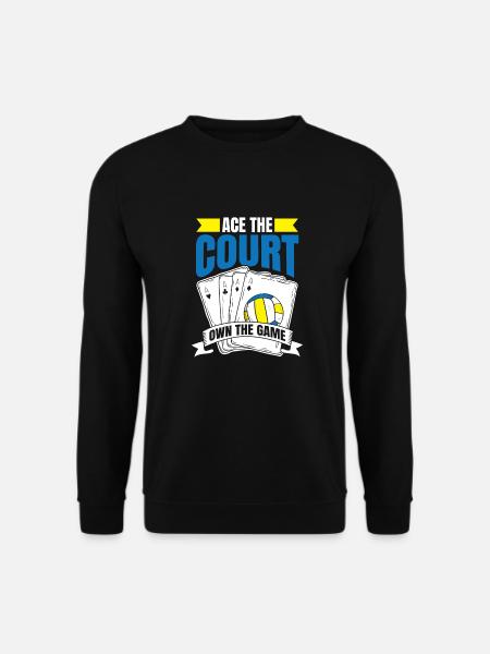Volleyball Volleyball Ace Card - Unisex Sweatshirt - black