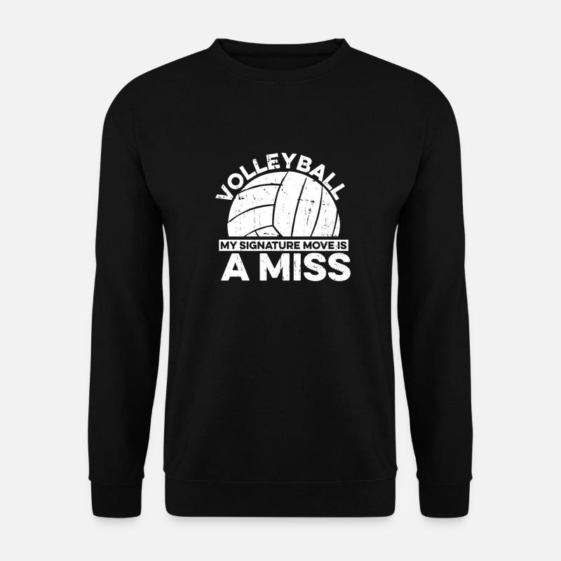 Volleyball Volleyballer - Unisex Pullover - Schwarz