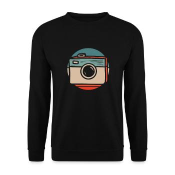 Photographe Appareil photo de photographie - Sweat-shirt Unisexe - noir - Devant - Alina (178cm) & Michal (187cm)