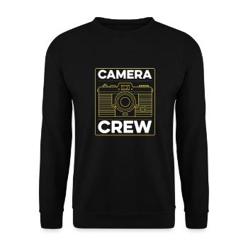 Photographer Photography Camera - Unisex Sweatshirt - black - Front - Alina (178cm) & Michal (187cm)