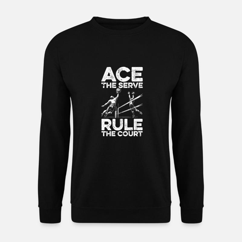 Volleyball Volleyballer - Unisex Pullover - Schwarz