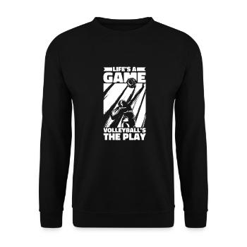 Volley-ball Volley-ball - Sweat-shirt Unisexe - noir - Devant - Alina (178cm) & Michal (187cm)