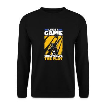 Volleyball Volleyballer - Unisex Sweatshirt - black - Front - Alina (178cm) & Michal (187cm)