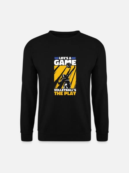 Volleyball Volleyballer - Unisex Pullover - Schwarz