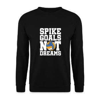 Volleyball Volleyballer - Unisex Sweatshirt - black - Front - Alina (178cm) & Michal (187cm)