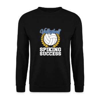 Volleyball Volleyballer - Unisex Pullover - Schwarz - Vorne - Alina (178cm) & Michal (187cm)