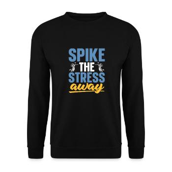 Volleyball Volleyballer - Unisex Sweatshirt - black - Front - Alina (178cm) & Michal (187cm)