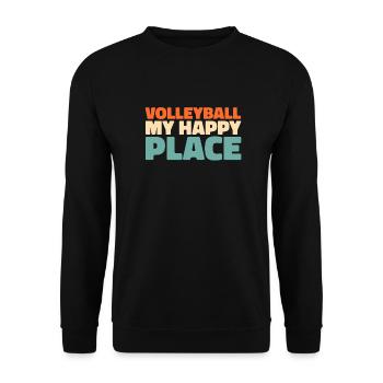 Volleyball Volleyballer - Unisex Sweatshirt - black - Front - Alina (178cm) & Michal (187cm)