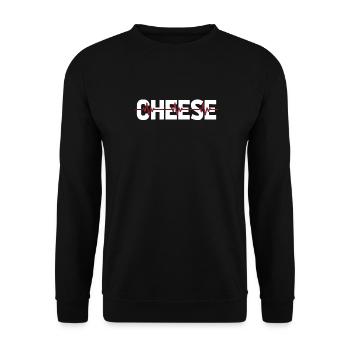 Cheese Cheesemaker Ekg Heartbeat - Unisex Sweatshirt - black - Front - Alina (178cm) & Michal (187cm)