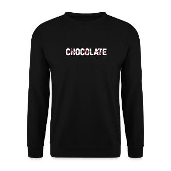 Chocolate Chocolate Ekg Heartbeat - Unisex Sweatshirt - black - Front - Alina (178cm) & Michal (187cm)