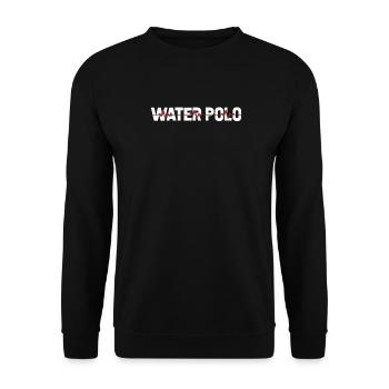 Water polo Water polo player Ekg Heartbeat - Unisex Sweatshirt - black - Front - Alina (178cm) & Michal (187cm)