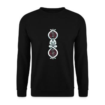 Judoka Its In My Dna - Unisex Pullover - Schwarz - Vorne - Alina (178cm) & Michal (187cm)