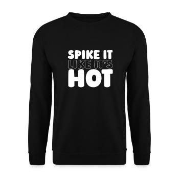 Volleyball Volleyballer - Unisex Sweatshirt - black - Front - Alina (178cm) & Michal (187cm)