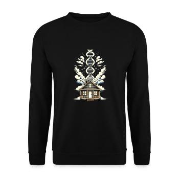 Real Estate Agent Its In My DNA - Unisex Sweatshirt - black - Front - Alina (178cm) & Michal (187cm)