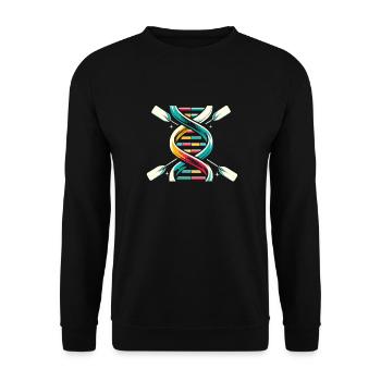Rowing Rower Its In My DNA - Unisex Sweatshirt - black - Front - Alina (178cm) & Michal (187cm)