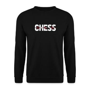 Rythme cardiaque ECG d’échecs - Sweat-shirt Unisexe - noir - Devant - Alina (178cm) & Michal (187cm)